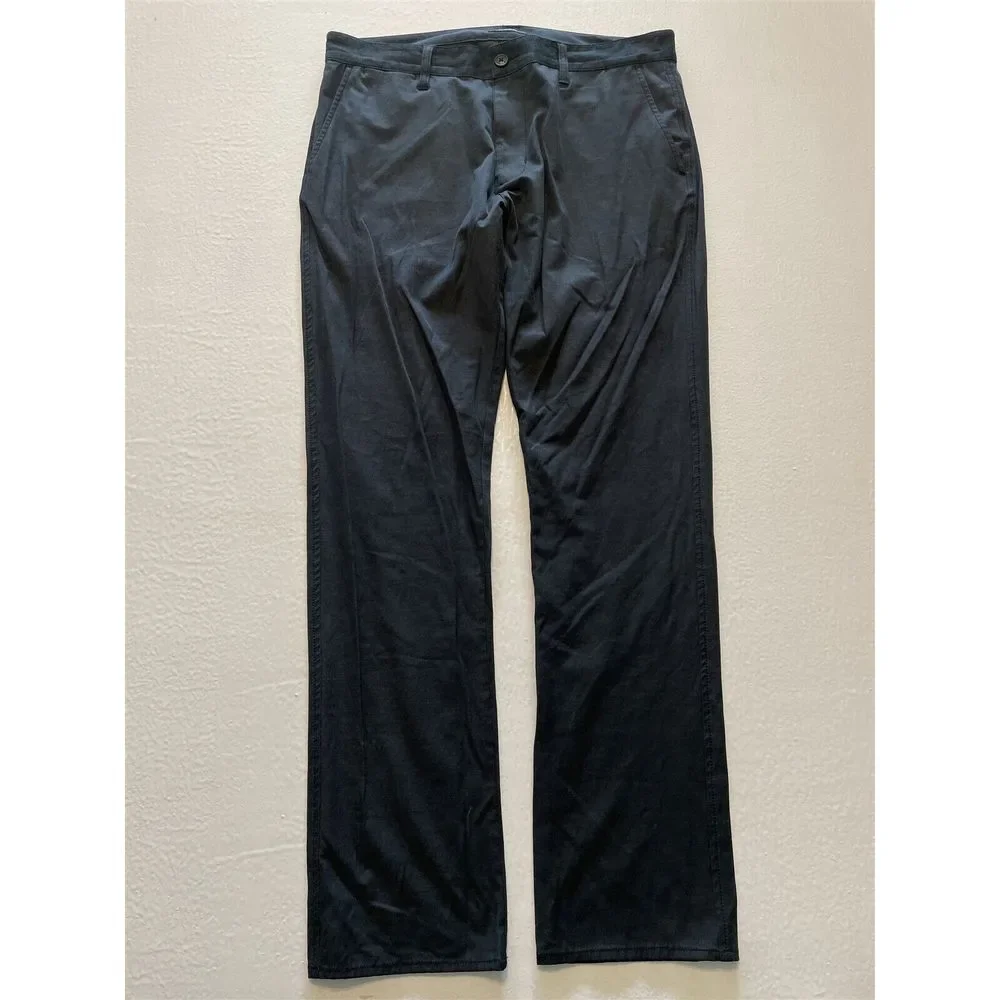 RVCA 34 x 32 Black Daggers Tech Chino Pant Performance Zip Pocket AVYNP00128
